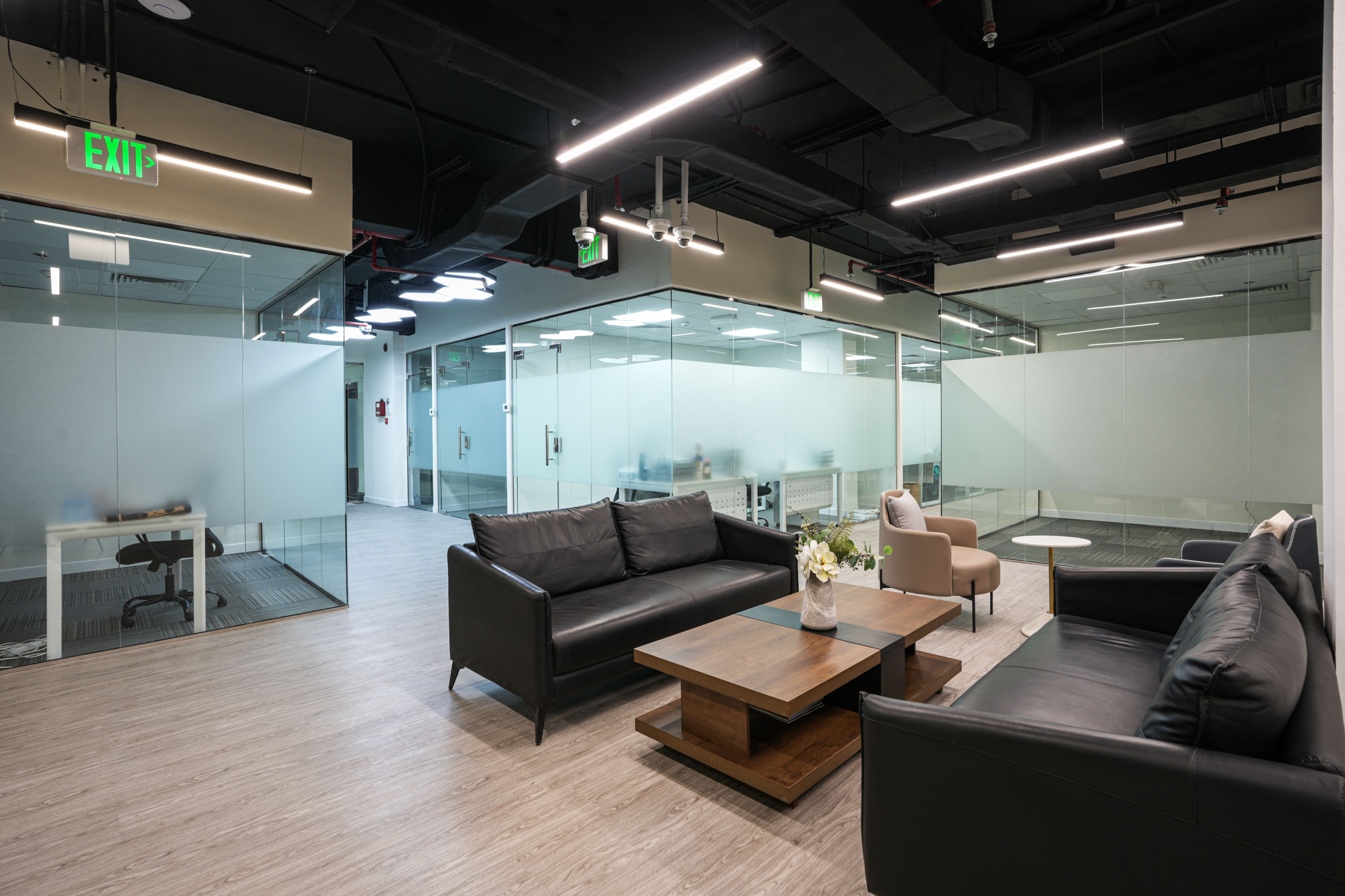 GAL Business Center lounge seating area