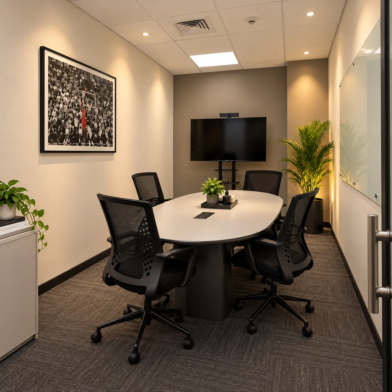 4-seat huddle room at GAL Business Center